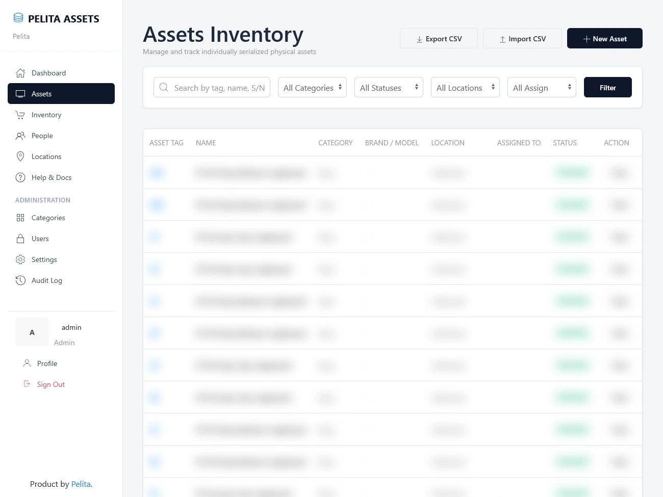 Asset Register