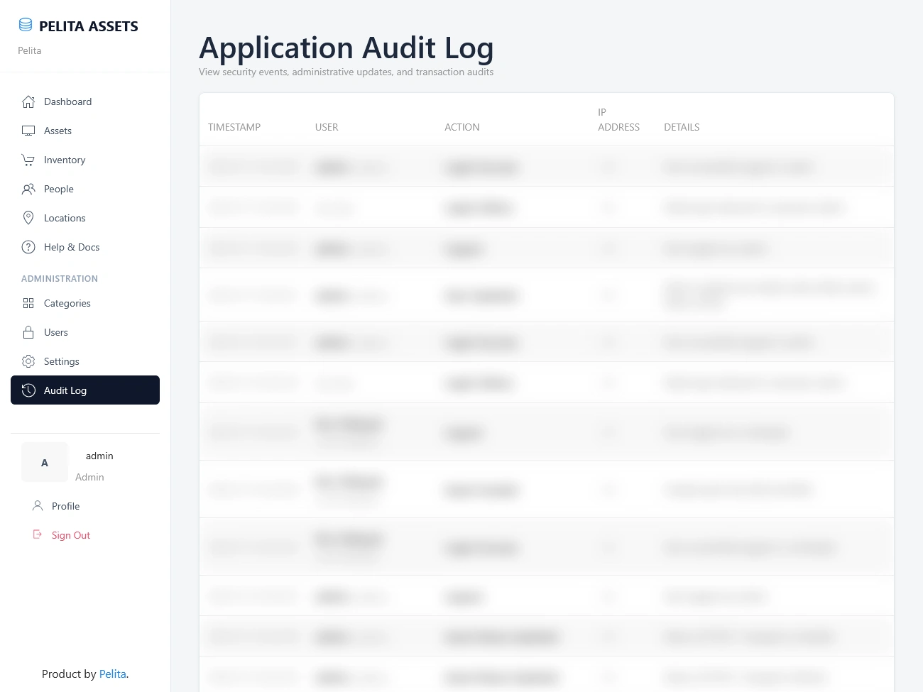Audit Log